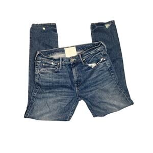 MOTHER Superior The Flirt Chew distressed blue jeans sz‎ 29, western